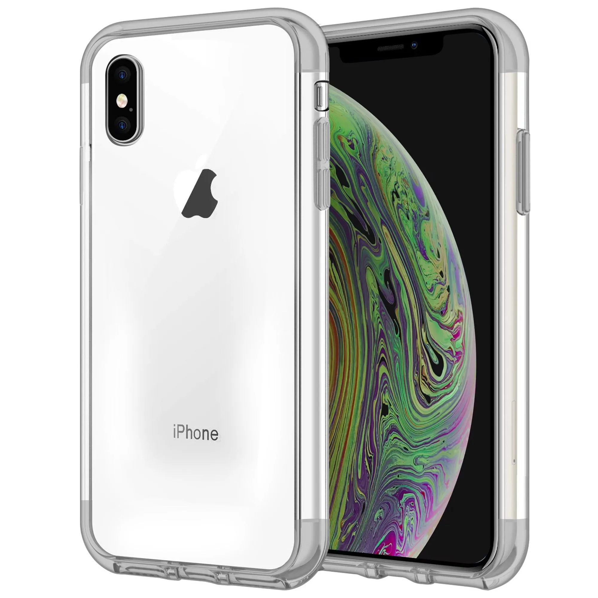 Premium Edge Case for iPhone XS Max Shock Proof Soft TPU Silicone Phone Clear Slim Cover