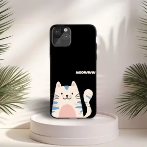 Cat Meow Printed Protective Case Stylish Choice Polished Finish