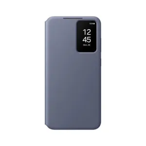 Shock Resistant Build Gloss Layer Finish Samsung Galaxy S24 Plus Smart View Wallet Case Violet - EF-ZS926CVEGWW