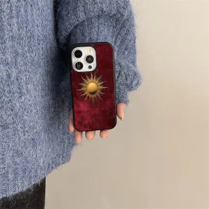 Vibrant Artistic Sun Protective Phone case Strong Outline Minimal Build Texture