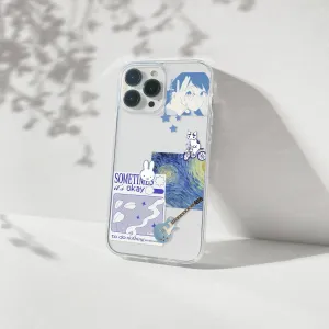 Matte Finish Solace Aesthetic Silicone Clear Case