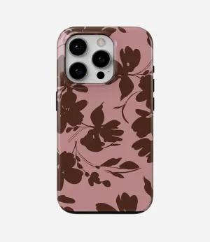 Cocoa Petal Glossy Armoured Case Fashion Texture