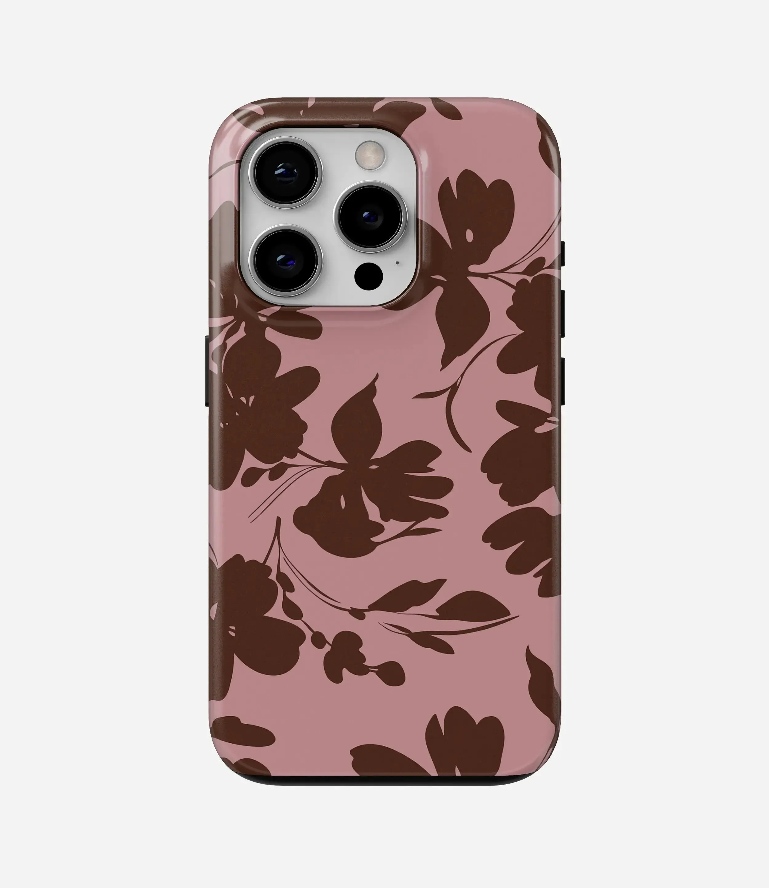 Cocoa Petal Glossy Armoured Case Fashion Texture