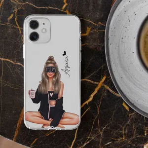Coffee is My Lover Transparent Silicone case Protective Corner