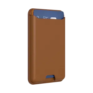 Cognac Softgoods PopWallet for MagSafe Quick Snap Access Everyday Compact Accessory