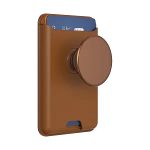 Stylish Organizer Cognac Softgoods PopWallet  for MagSafe