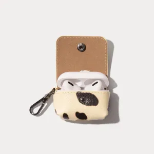 Avery AirPods Clip-On Pouch  - Spotted Hide/Pewter Creative Silicone Sleeve Stylish Gadget Organizer