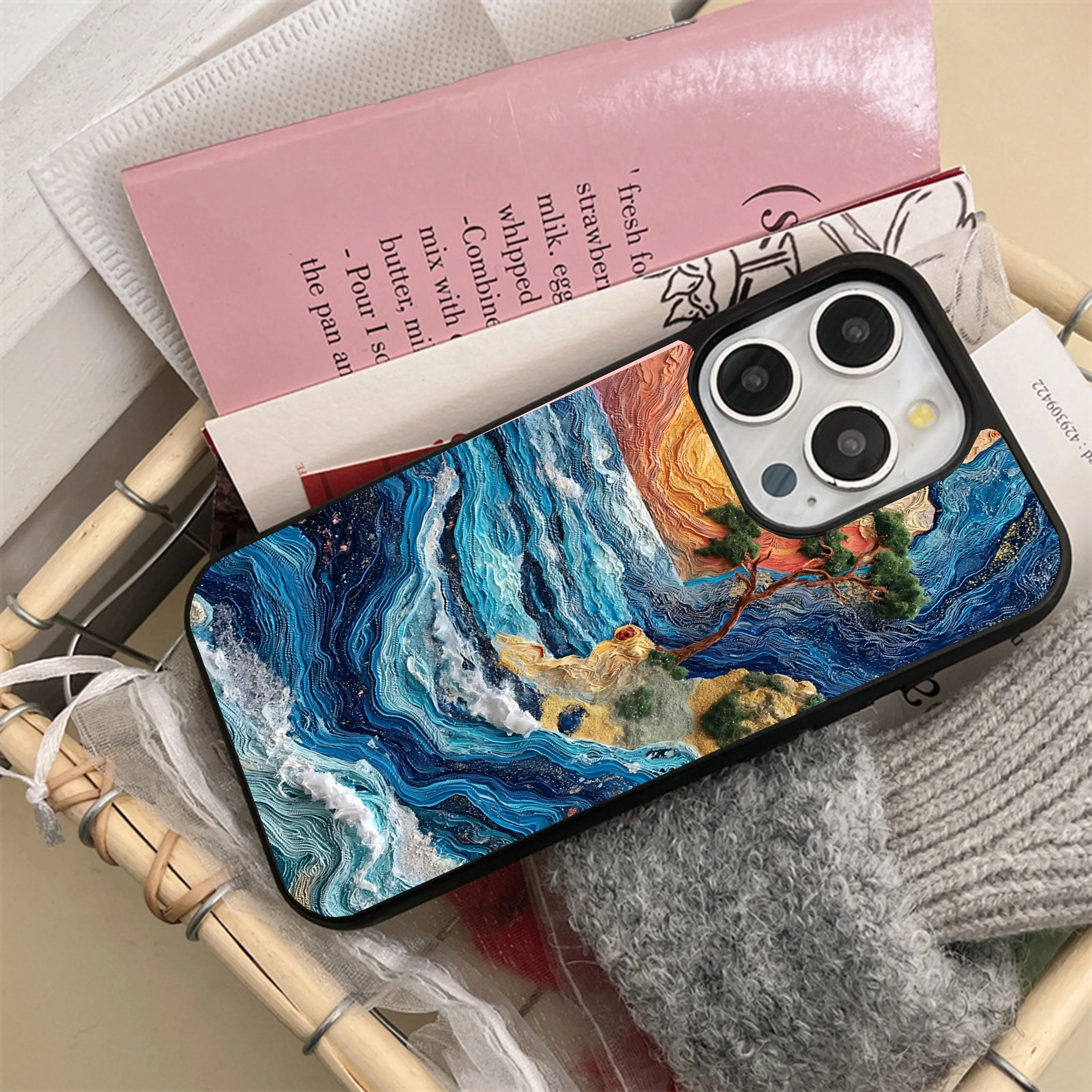 Light Protection Colourful painting Printed Protective case