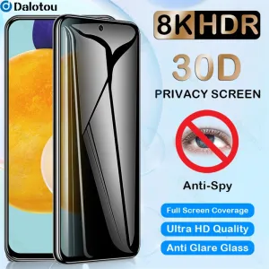 Full Cover Anti-Spy Privacy Screen Glass For Samsung A Series Luxury Appeal Strong Corners