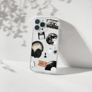 Music Aesthetic Silicone Clear Case Drop Protection Versatile Accessory