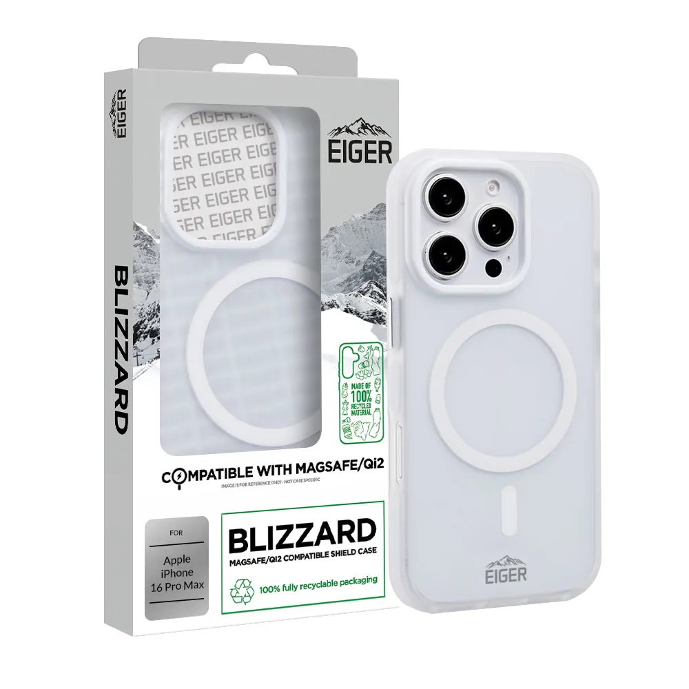Protective Design Layer Eiger GRS Blizzard Magsafe Case for Apple iPhone 16 Pro Max in White