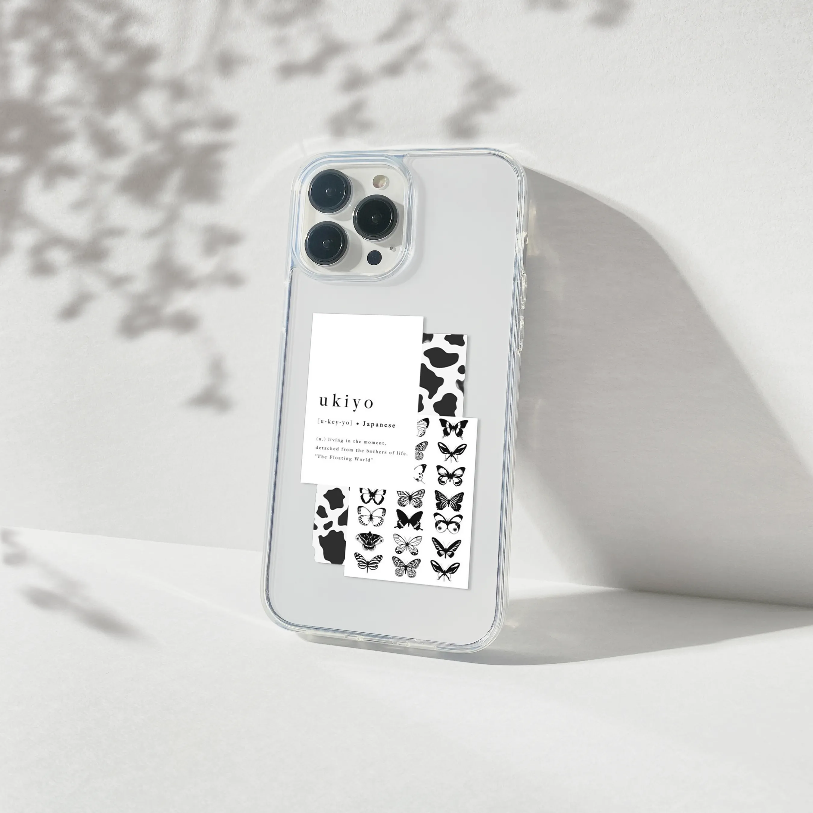 Ukiyo Aesthetic Silicone Clear Case Refined Texture