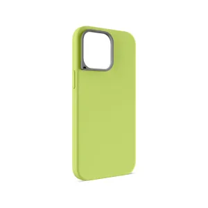 MagSafe? Compatible Pistachio Silicone Phone Case - Minimalist Soft Edge Texture