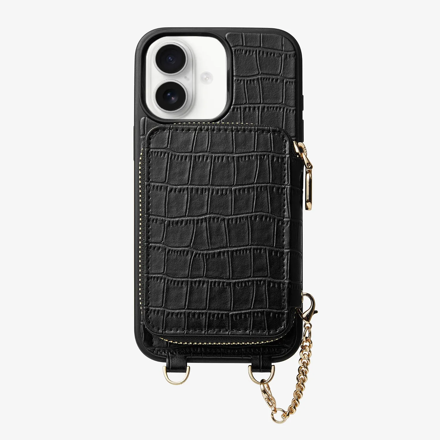 Crocodile Craft Set- Detachable Wireless Charging Wallet Phone Case Rugged Protection Edge Shield