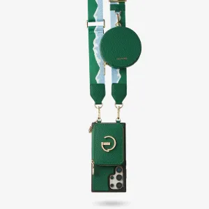 Modern Aesthetic Original Design Set- Samsung Galaxy Webbing Crossbody Phone Case With Magnetic Wallet Round Pouch Set