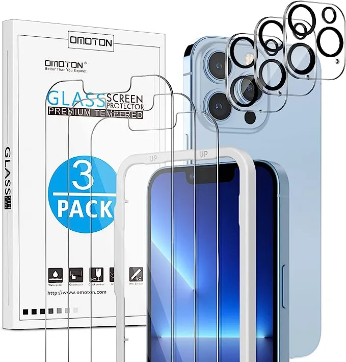 [3 pcs] Rugged & Robust-iPhone 13 Pro Smooth Viewing