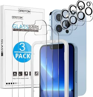 [3 pcs] Rugged & Robust-iPhone 13 Pro Smooth Viewing