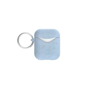 fashion ergonomic commuter handmade silicone airpods case Minimal Travel Texture Powder Blue AirPods (1st and 2nd Generation) Case