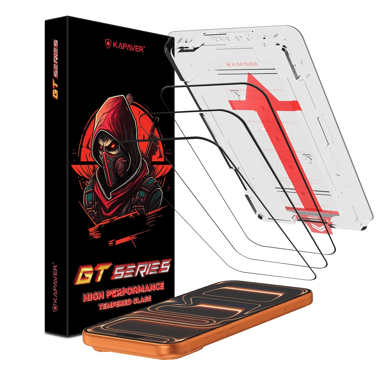 iPhone 17 Pro Max Easy DO Tempered Glass Screen Protector Guard | GT Series (Clear) - 3 Pack Screen Guard Ultra Max Elite Comfort Viewing