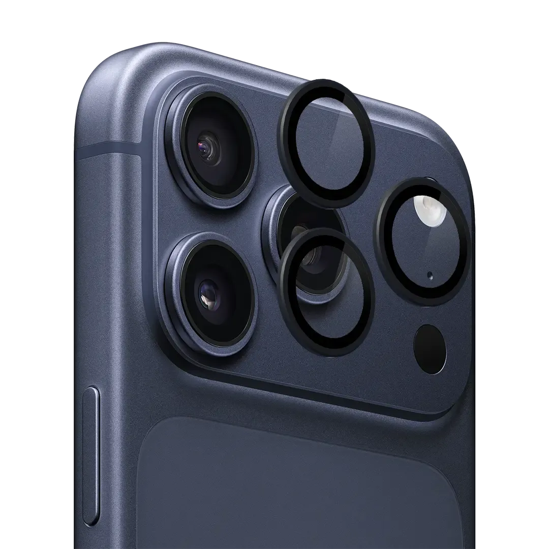 Durable Material iPhone 17 Pro Max Camera Lens Protectors (Sapphire)