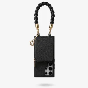 Premium Edge Design BraidTrend- Samsung Rope Style Wristlet Separable Wallet Phone Case