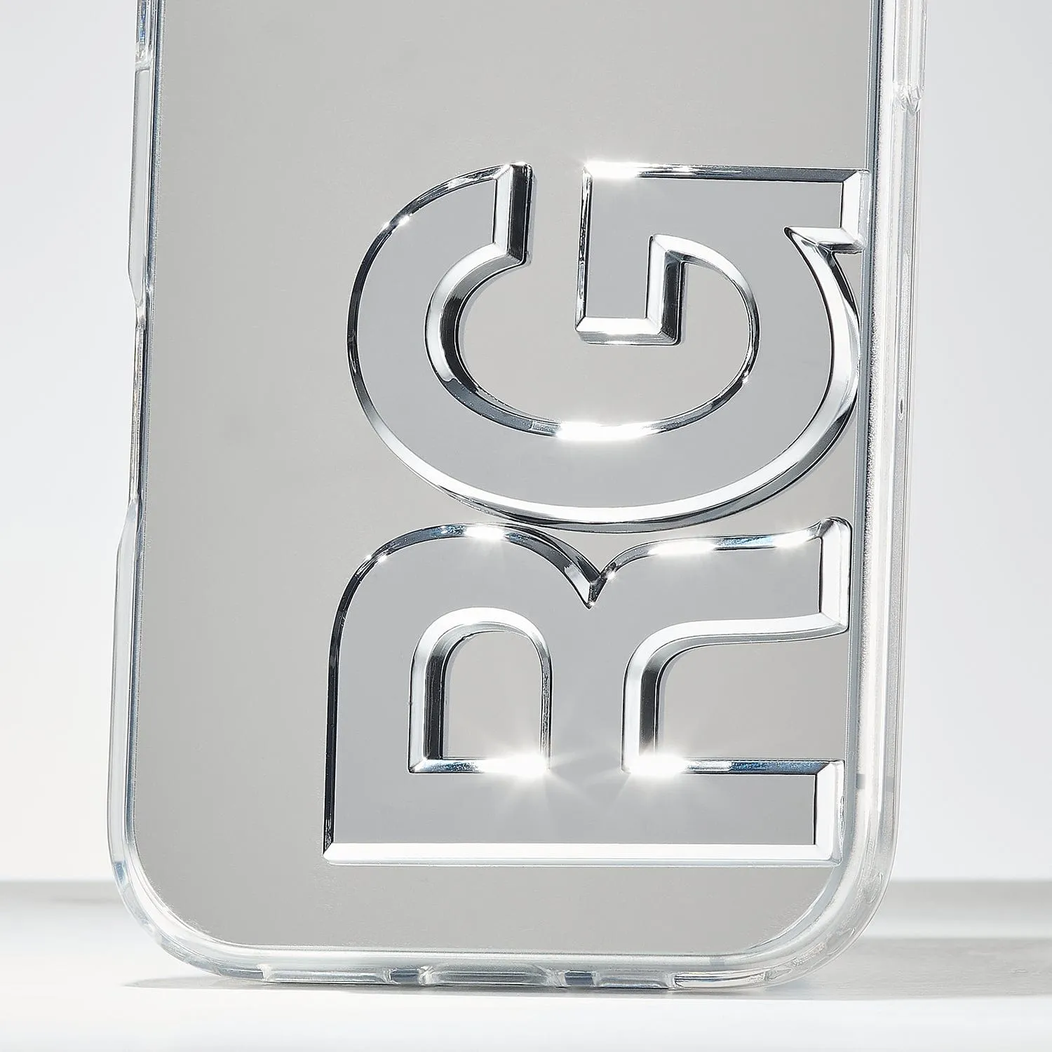 Luna Mirror iPhone Case - Vertical Clear Texture Protective Quality