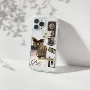 Ditto Aesthetic Silicone Clear Case Stylish Surface Design