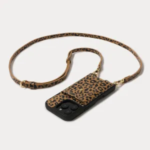 Comfort Layer Texture Donna Crossbody Phone Case - Leopard/Gold