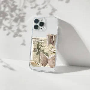 Dreamer Vintage Aesthetic Silicone Clear Case Luxury Appeal Durable Build