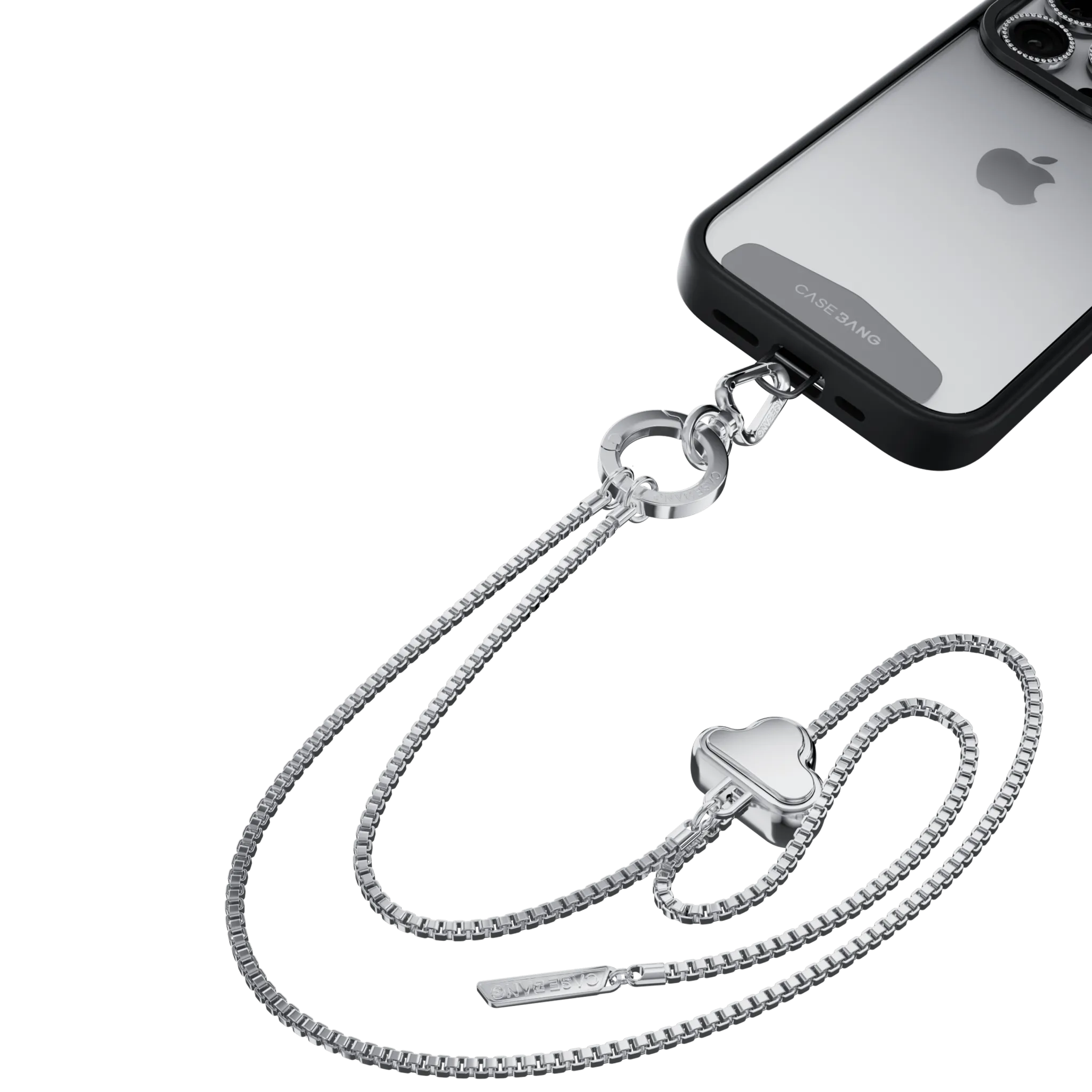 Cross-body Cloud Metal Charm student use Phone Strap