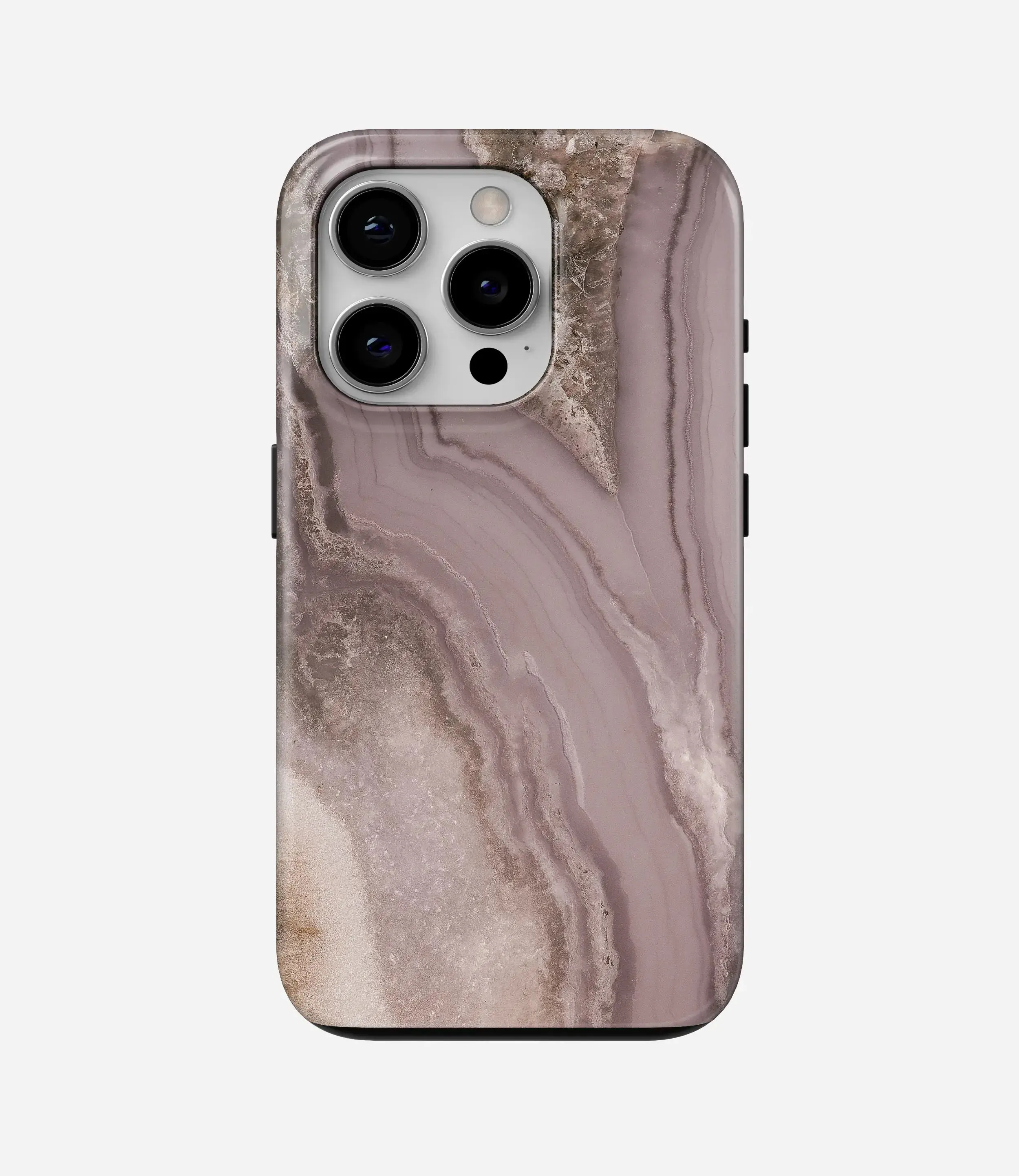 Dusty Rose Veins Glossy Armoured Case Durable Shape