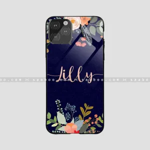 Hybrid Form Glossy Protective Case With Flower Name