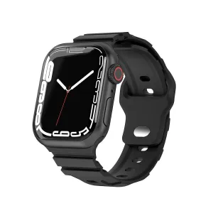 Apple Watch Silicone Armour Strap (Black) Versatile Style Premium Craft