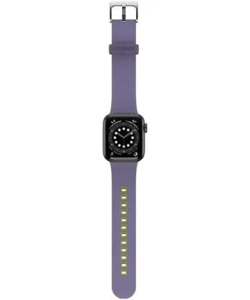 Otterbox Apple Watch Silicone Strap (Purple/Yellow) Sporty Feel Flexible Fit