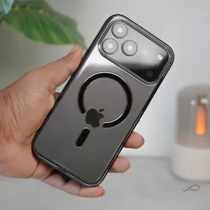 iPhone 17 Pro Max Back Cover Case | Grip Case Mag X - Black Minimal Look