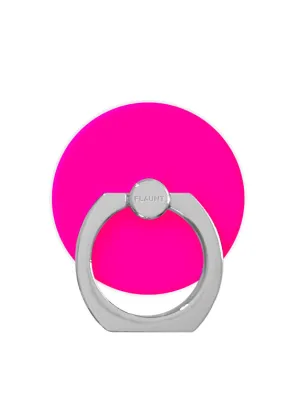 Neon Pink Adhesive Phone Ring Stand Rotatable Comfort Ergo Grip Ring