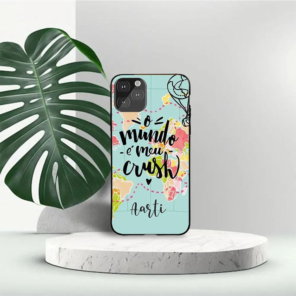 Discover Travel Name Case Minimal Detail Texture