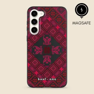 Black Tatreez Threads MagSafe Samsung Case Simple Look