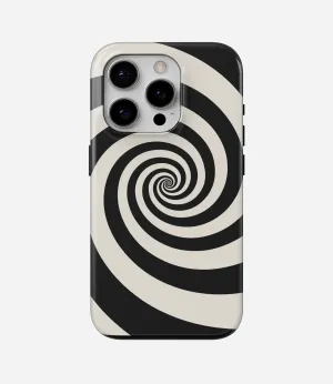 Hypnotic Swirl Glossy Armoured Case Chic Accessory