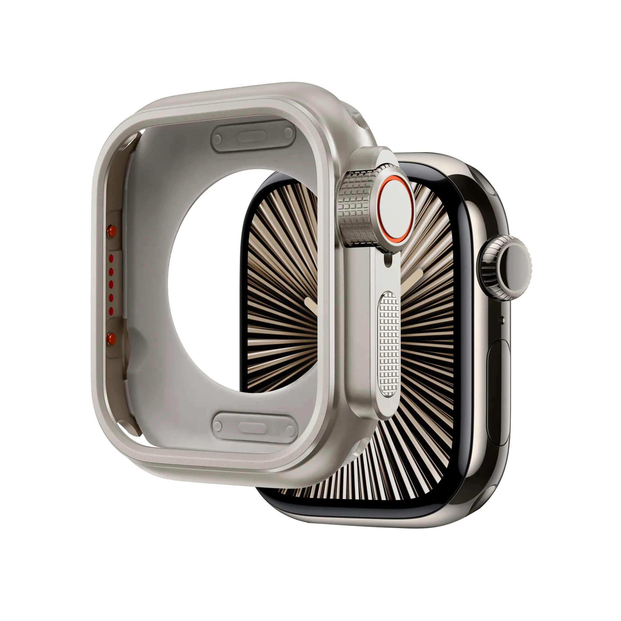 Soft Touch Bandz Apple Watch 10 - 46mm Metal Case (Titanium)