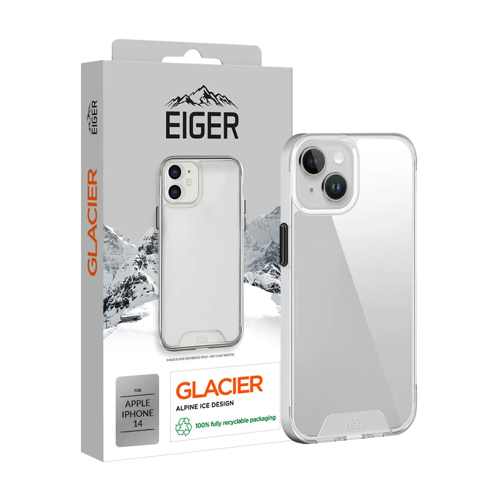 Eiger Glacier Case for Apple iPhone 14 in Clear Vivid Detail Texture Polished Look