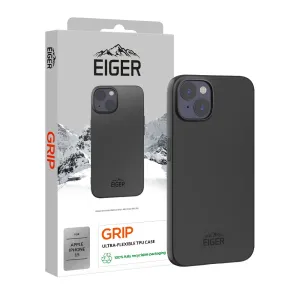 Eiger Grip Case for Apple iPhone 15 in Black Hybrid Touch