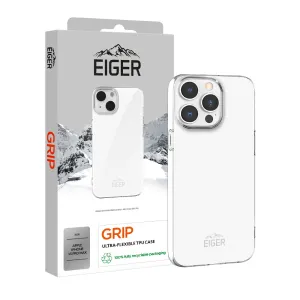 Eiger Grip Case for Apple iPhone 15 Pro Max in Clear Shock shield