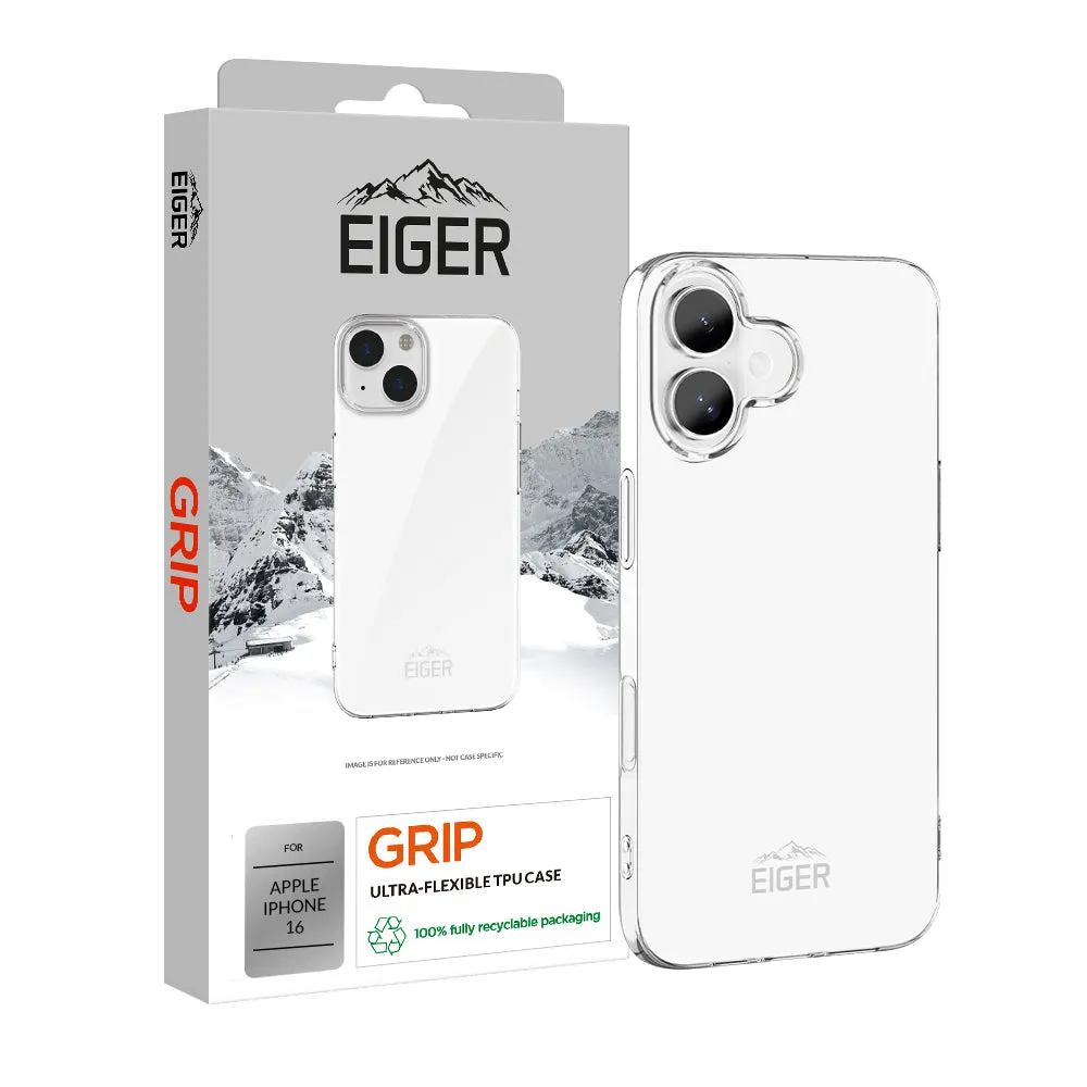 Eiger Grip Case for Apple iPhone 16 in Clear Creative Form
