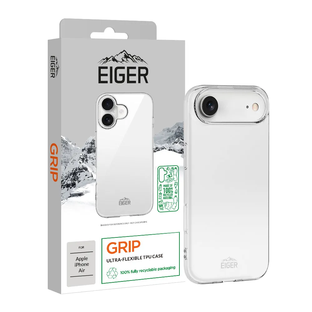 Hybrid Detail Smooth Craftsmanship Eiger Grip Case GRS for Apple iPhone Air in Clear