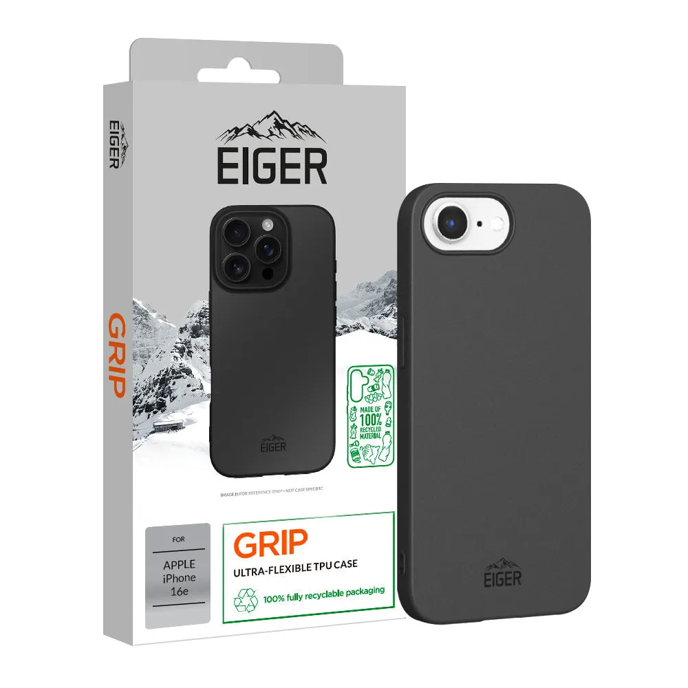 Shock Proof Eiger GRS Grip Case for Apple iPhone 16e in Black