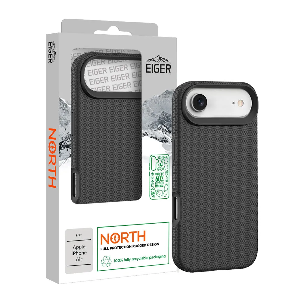 Eiger North Case GRS for Apple iPhone Air in Black Hybrid Shield