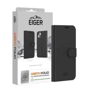 everyday elegance Eiger North Folio Case for Apple iPhone 14 in Black