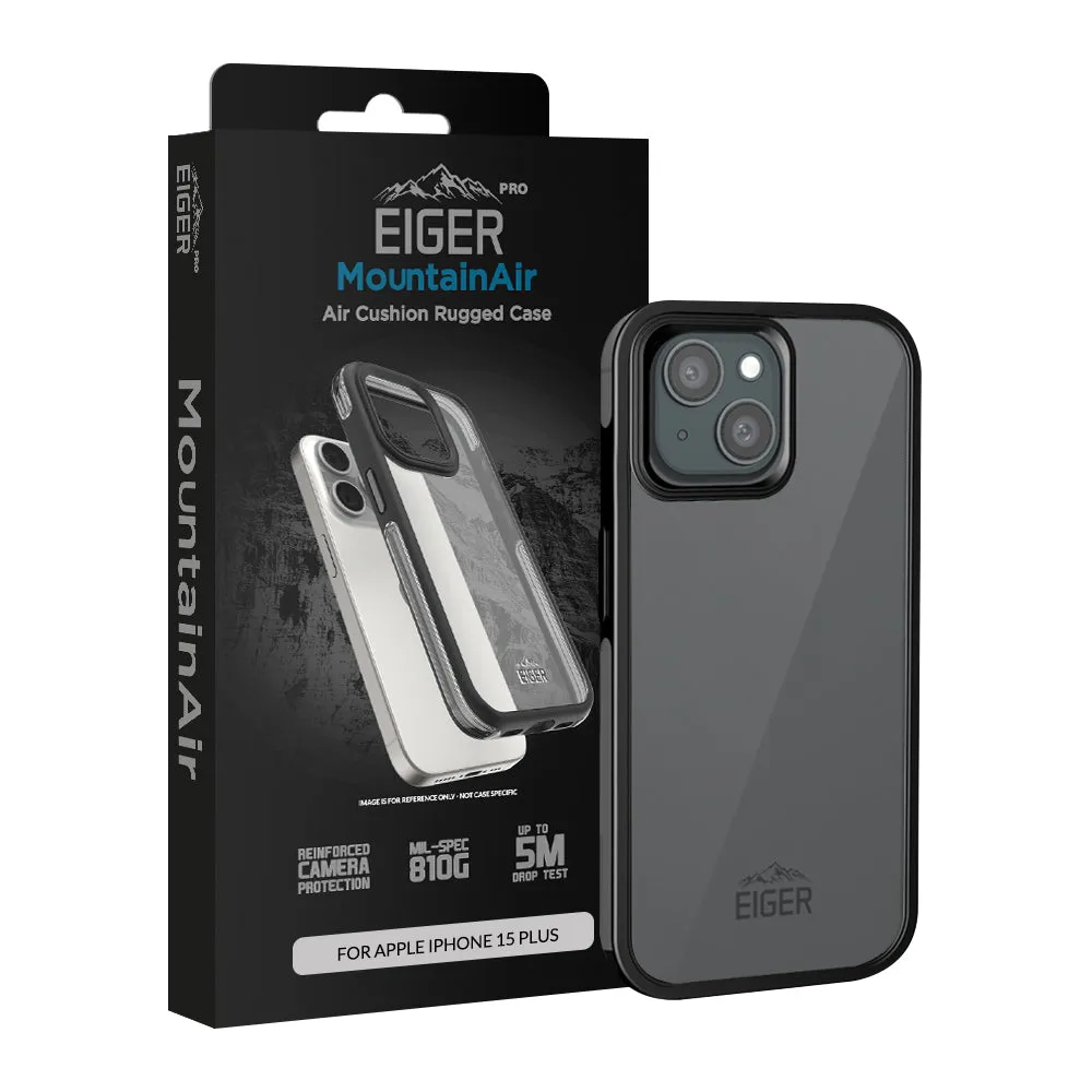 Eiger Pro MountainAir Case for Apple iPhone 15 Plus in Black Modern Design Texture Creative Pattern
