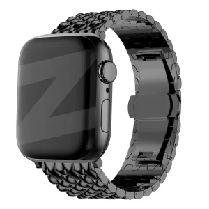 Bandz Apple Watch Steel Strap 'Dragon' (Black) Modern Comfort Fit
